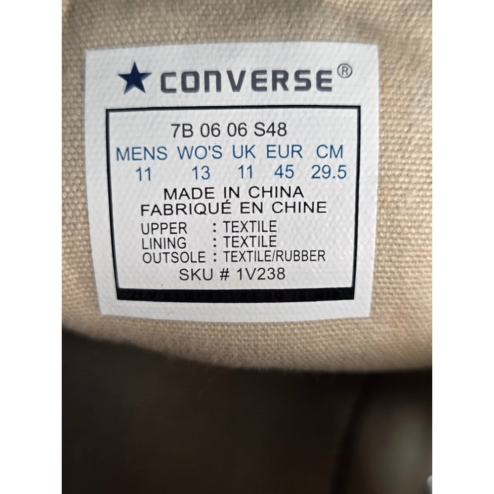 Converse Chuck Taylor All‎ Star Men's Sneakers Size 11 Women's 13 Navy Denim Y2K - Picture 11 of 15